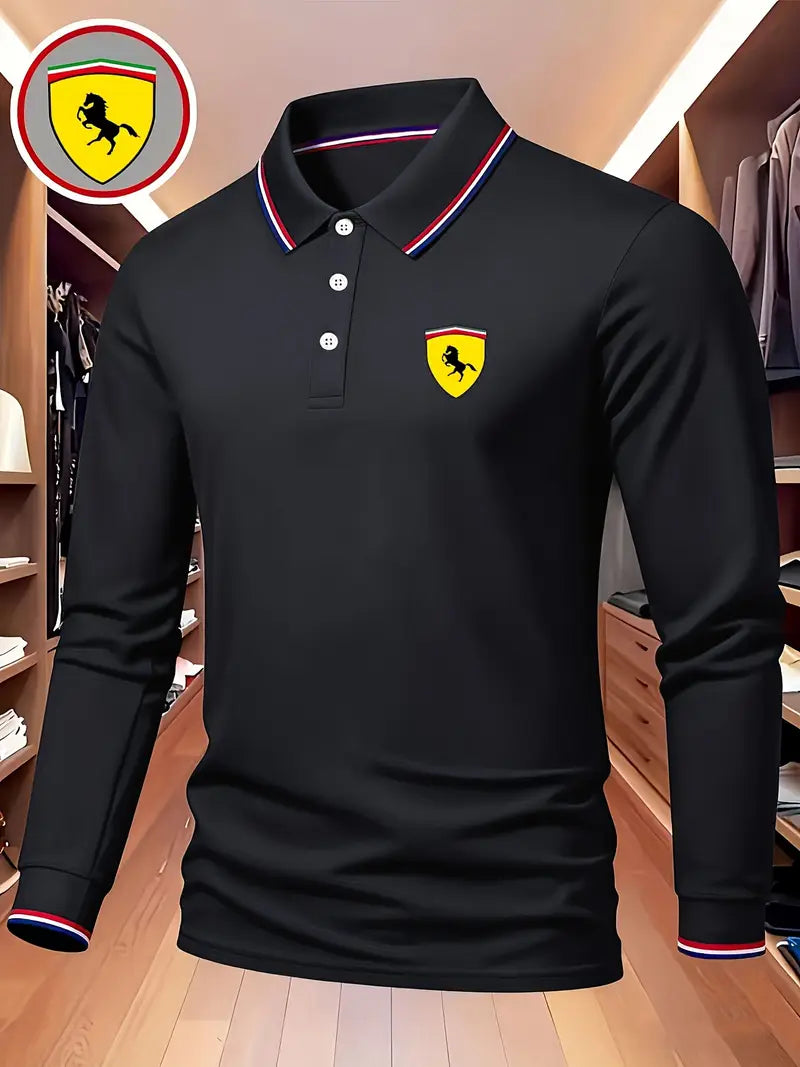 Pague 1 Leve 2 - Camisa Polo Manga Longa Ferrari