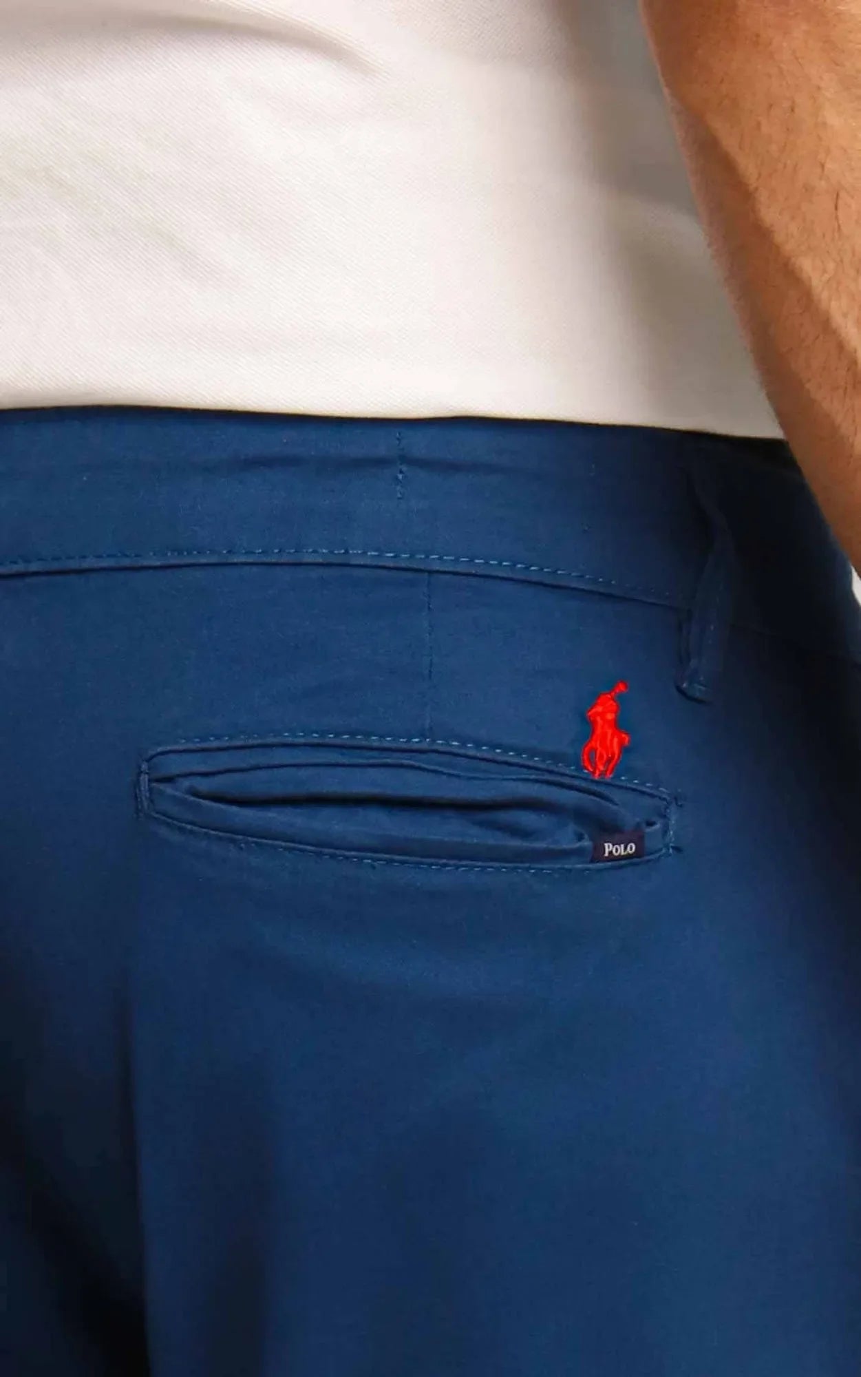 Calça Ralph Lauren Sarja Slim Azul