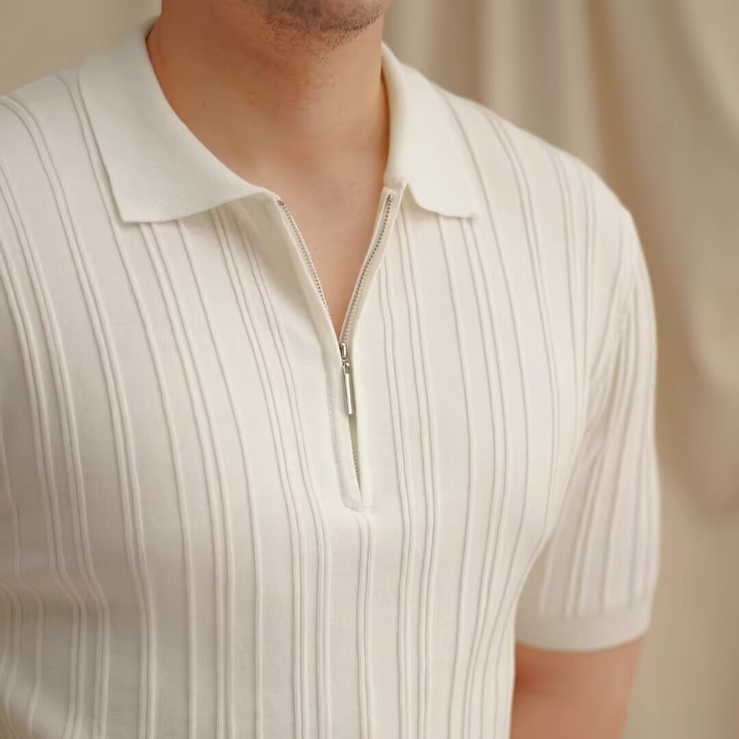 Pague 1 Leve 4 - Camisa Polo com Ziper Old Money