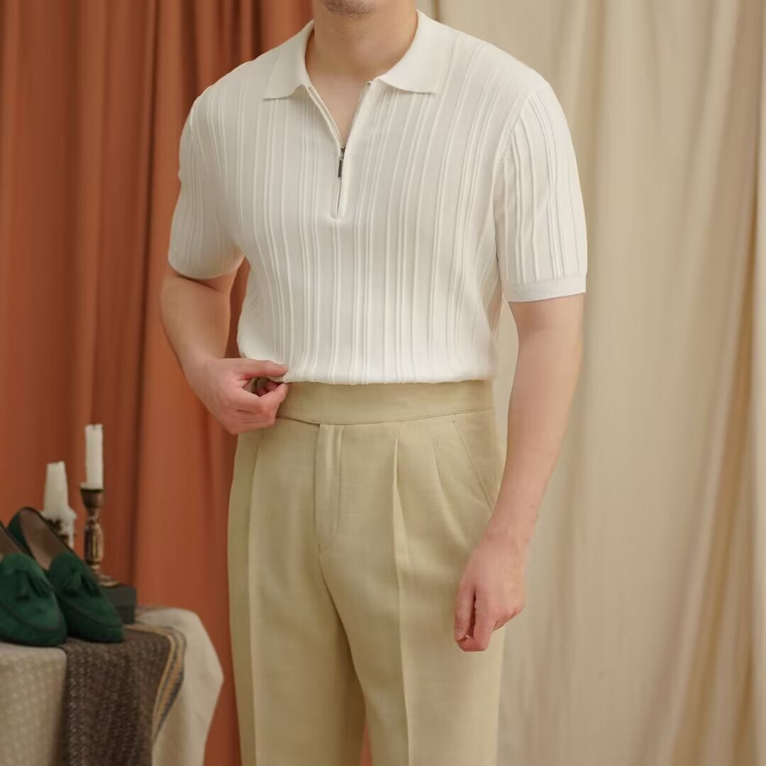 Pague 1 Leve 4 - Camisa Polo com Ziper Old Money