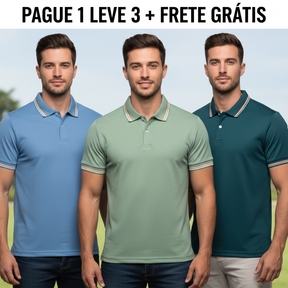 PAGUE 1 LEVE 3 | | Camiseta Masculina Anti Amassado, Anti Odor e Ultra Confortável
