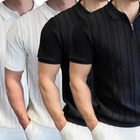 Pague 1 Leve 4 - Camisa Polo com Ziper Old Money