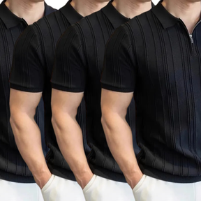 Pague 1 Leve 4 - Camisa Polo com Ziper Old Money