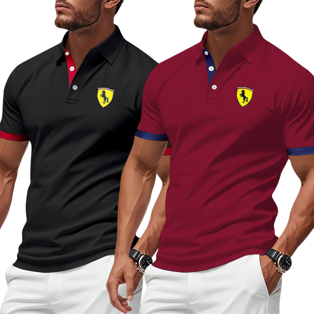 Pague 1 Leve 2 - Camisa polo Ferrari Roma