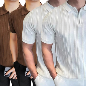 Pague 1 Leve 4 - Camisa Polo com Ziper Old Money