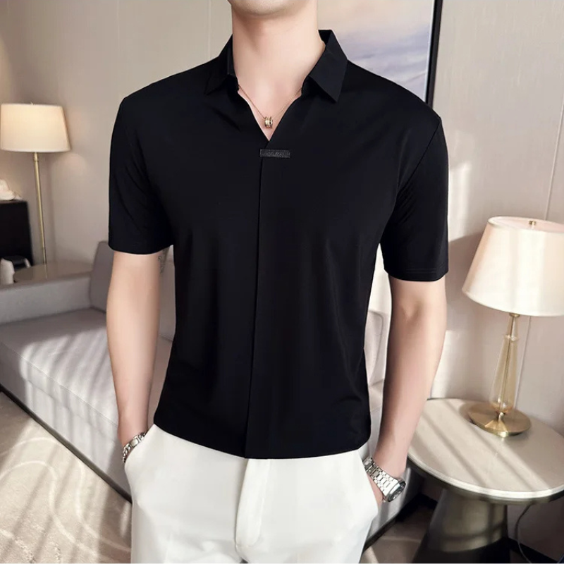 Camisa Estilo Social Masterline Essential + Relógio de Brinde