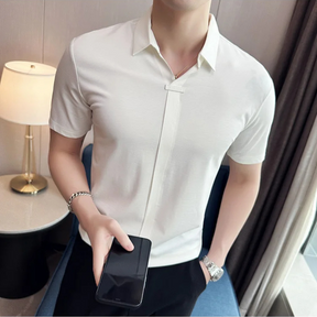 Camisa Estilo Social Masterline Essential + Relógio de Brinde