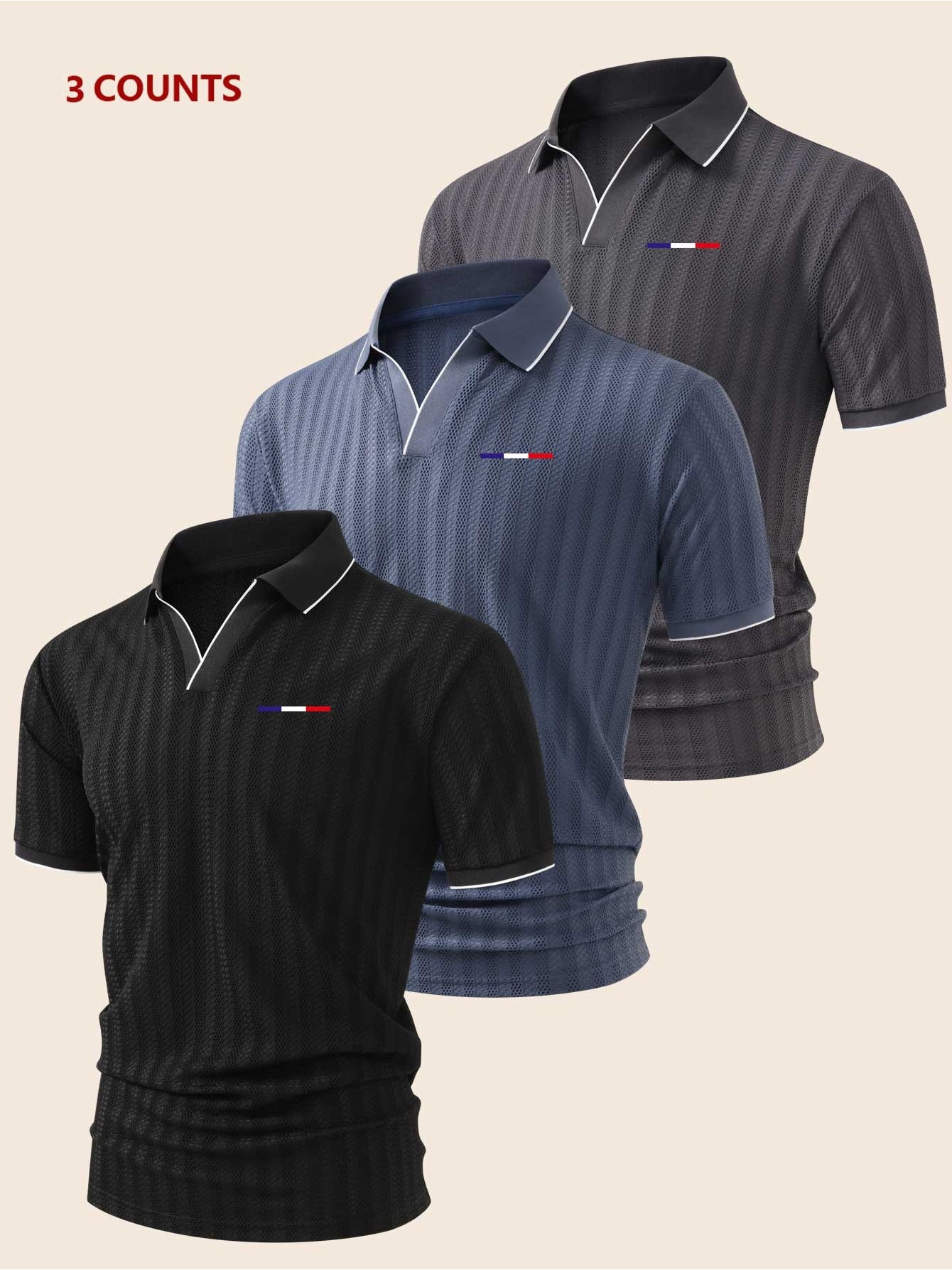 Pague 1 leve 3 Camisas Polo Vincent