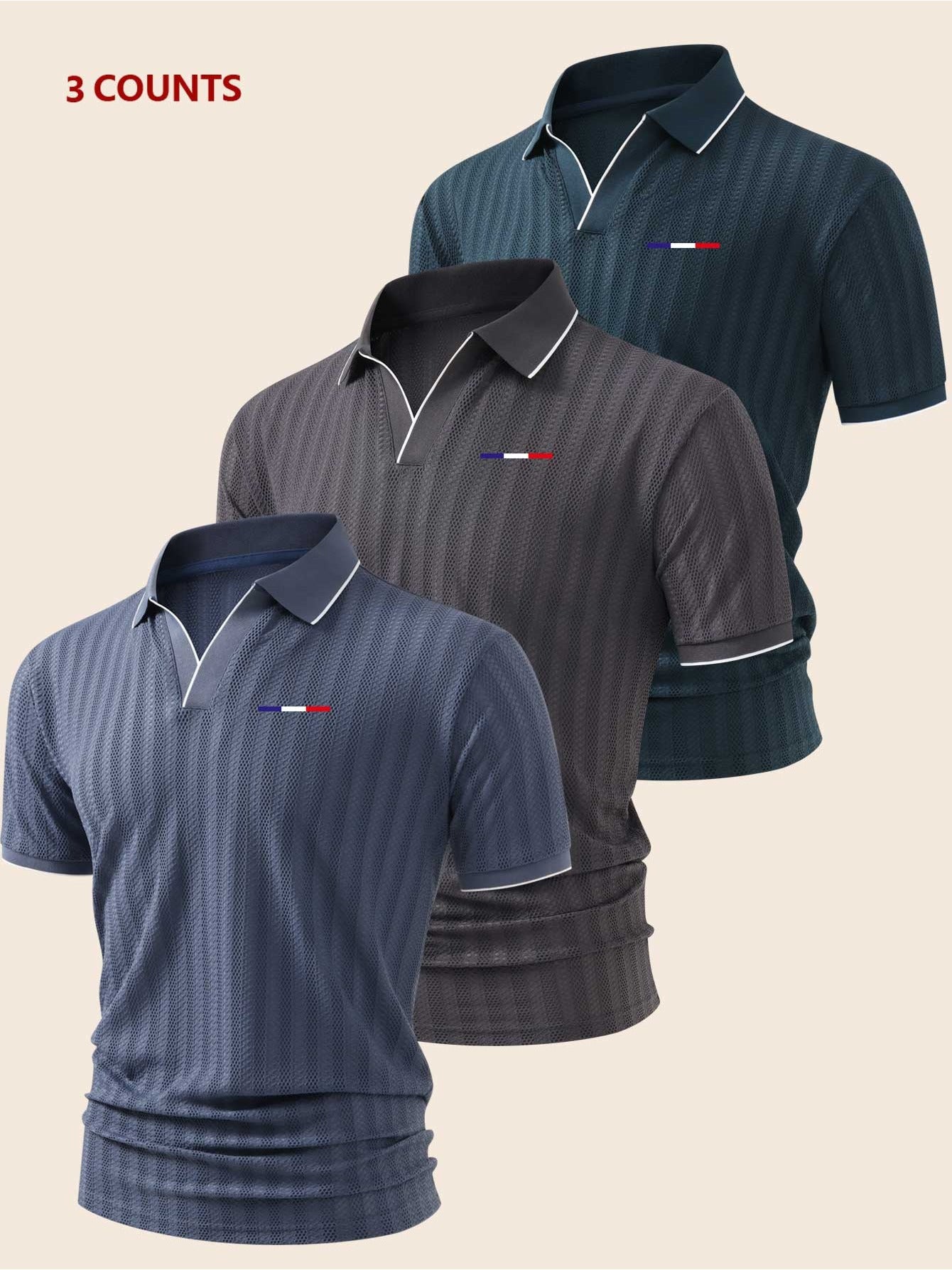 Pague 1 leve 3 Camisas Polo Vincent
