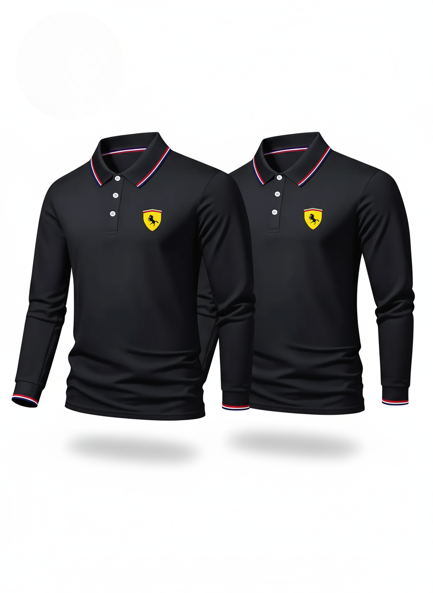 Pague 1 Leve 2 - Camisa Polo Manga Longa Ferrari