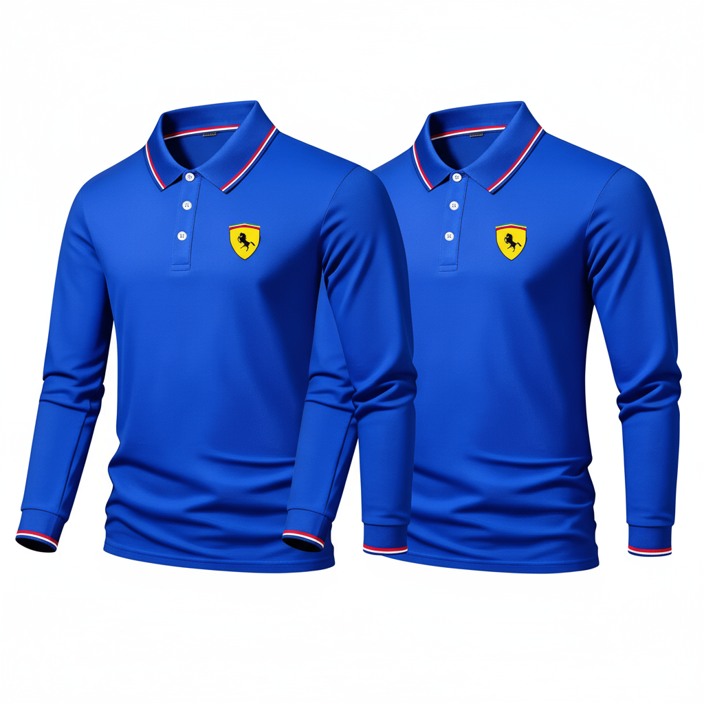 Pague 1 Leve 2 - Camisa Polo Manga Longa Ferrari