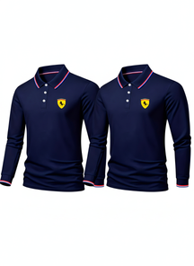 Pague 1 Leve 2 - Camisa Polo Manga Longa Ferrari