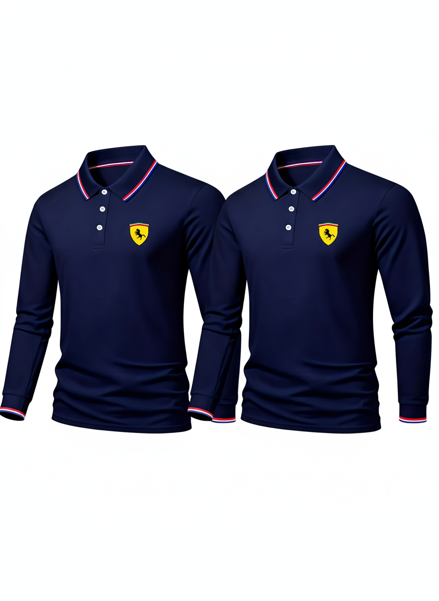Pague 1 Leve 2 - Camisa Polo Manga Longa Ferrari