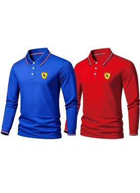 Pague 1 Leve 2 - Camisa Polo Manga Longa Ferrari