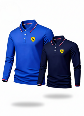 Pague 1 Leve 2 - Camisa Polo Manga Longa Ferrari