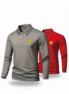 Pague 1 Leve 2 - Camisa Polo Manga Longa Ferrari