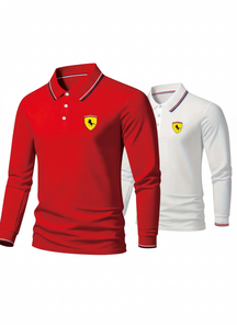 Pague 1 Leve 2 - Camisa Polo Manga Longa Ferrari
