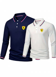 Pague 1 Leve 2 - Camisa Polo Manga Longa Ferrari