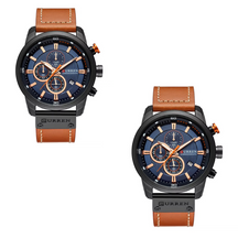 Pague 1 Leve 2 | Relógio Curren Magnatta Masculino de Couro