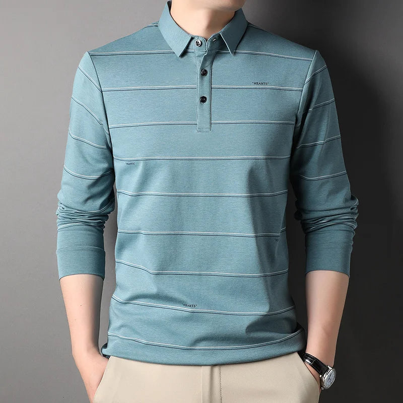 Camisa Polo Manga Longa Elegant Rome