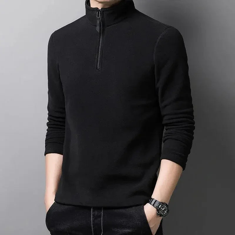 Suéter Hermes com Ziper Gola Alta