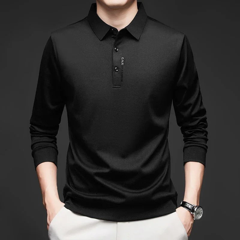 Camisa Polo Manga Longa Tech