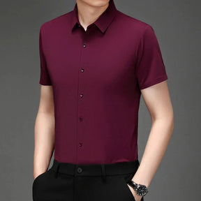 Camisa Social de Manga Curta Ultra Elastic